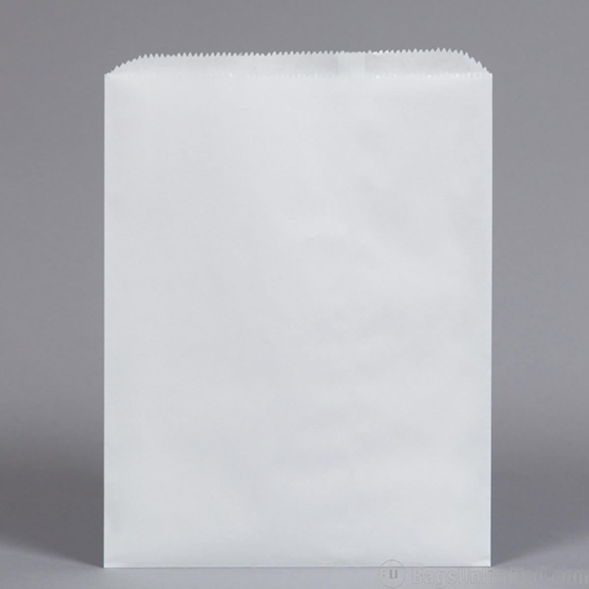 Flat Merchandise Bags. White Kraft